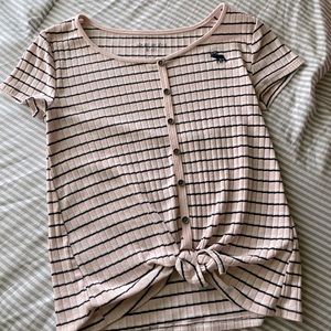 Striped Abercrombie and Fitch short sleeve